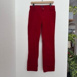 Chaps Bright Red Corduroy Pants